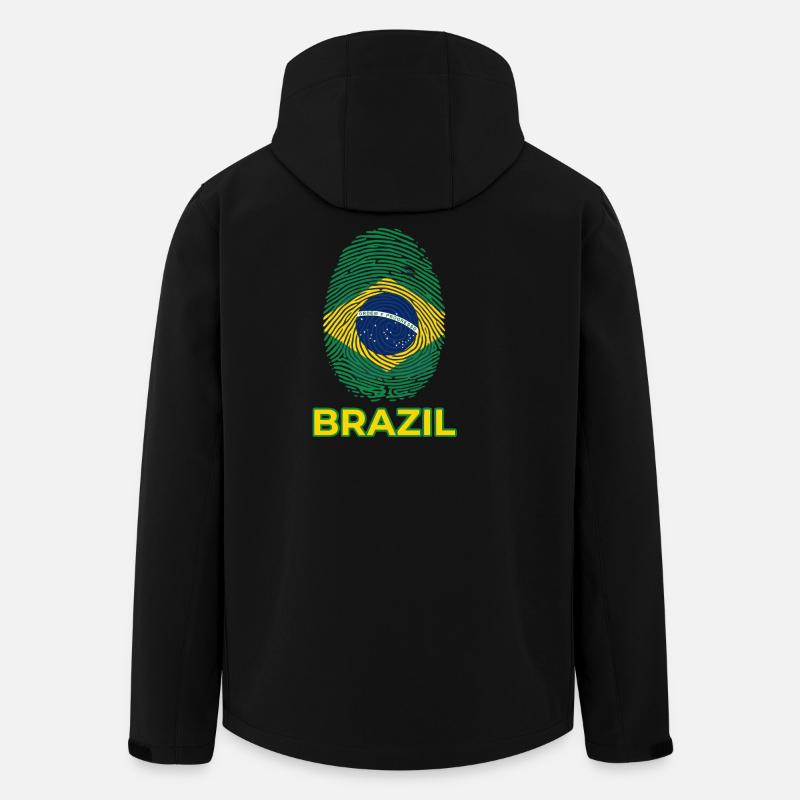 Brésil - Veste softshell homme en polyester recyclé Stanley/Stella - noir
