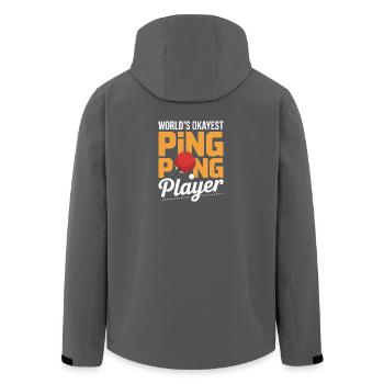 Le joueur de ping-pong le plus correct du monde Plus drôle - Veste softshell homme en polyester recyclé Stanley/Stella - noir - Dos - AI Model Male 185 light (185cm)