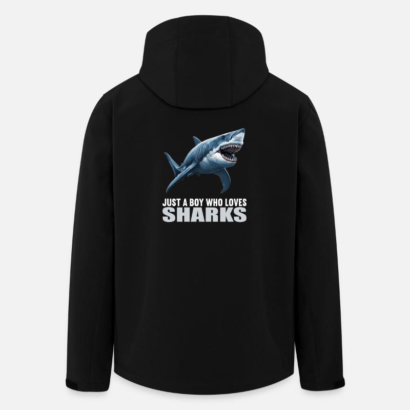 Sharks Shark - Men’s Recycled Softshell Jacket by Stanley/Stella - black