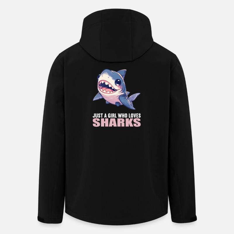 Haie Hai - Recycelte Männer Softshell-Jacke von Stanley/Stella - Schwarz