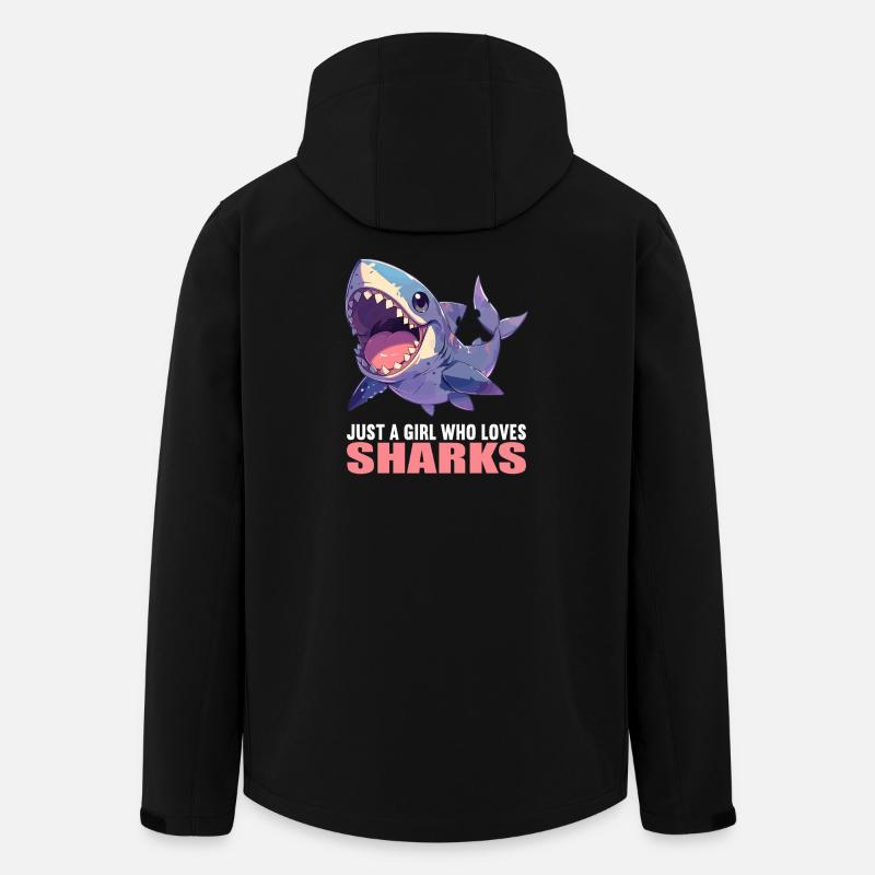 Requins Requin - Veste softshell homme en polyester recyclé Stanley/Stella - noir