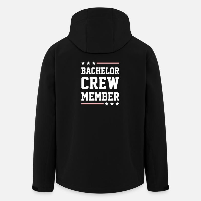 Bachelor Crew - Recycelte Männer Softshell-Jacke von Stanley/Stella - Schwarz