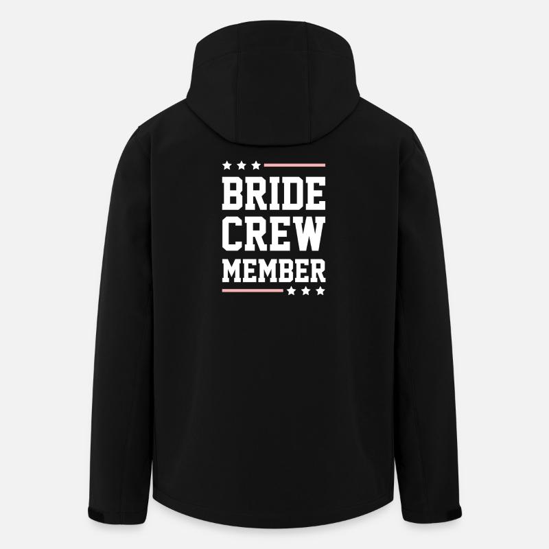 Bride Crew - Recycelte Männer Softshell-Jacke von Stanley/Stella - Schwarz