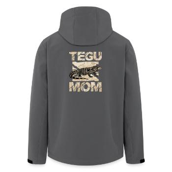 Tegu-Mama Vintage Iguana - Recycelte Männer Softshell-Jacke von Stanley/Stella - Schwarz - Hinten - AI Model Male 185 light (185cm)