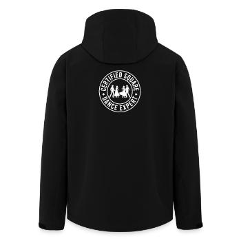 Square Dance Expert Square Dancing Gift - Men’s Recycled Softshell Jacket by Stanley/Stella - black - Back - AI Model Male 185 light (185cm)