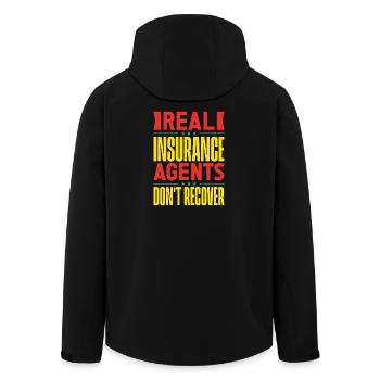 L’agent d’assurance ne récupère pas vraiment l’assurance bizarre - Veste softshell homme en polyester recyclé Stanley/Stella - noir - Dos - AI Model Male 185 light (185cm)
