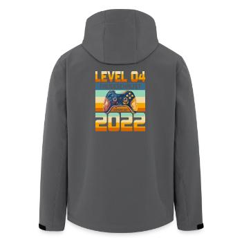 4. Geburtstag Junge Mädchen 2022 Gaming Gamer - Recycelte Männer Softshell-Jacke von Stanley/Stella - Schwarz - Hinten - AI Model Male 185 light (185cm)