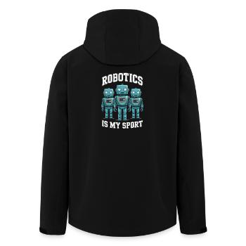 La robotique est mon sport Robot drôle pour la robotique - Veste softshell homme en polyester recyclé Stanley/Stella - noir - Dos - AI Model Male 185 light (185cm)