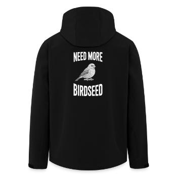 Birdwatchers Birds Feeding Bird Bird Birds Gift - Veste softshell homme en polyester recyclé Stanley/Stella - noir - Dos - AI Model Male 185 light (185cm)