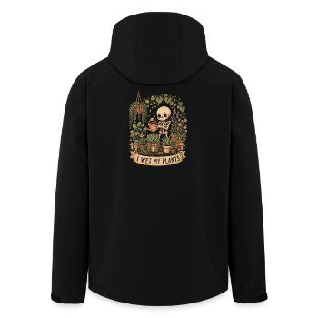 Je mouille mes plantes. Amusant - Veste softshell homme en polyester recyclé Stanley/Stella - noir - Dos - AI Model Male 185 light (185cm)
