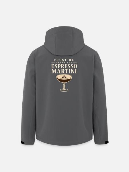 Espresso martini social club cocktail gift - Men’s Recycled Softshell Jacket by Stanley/Stella - black