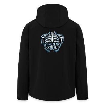  Frozen Soul Gefrorene Seele Skelett Rippen - Recycelte Männer Softshell-Jacke von Stanley/Stella - Schwarz - Hinten - AI Model Male 185 light (185cm)