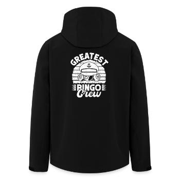 Bingo Joueur de Bingo Greatest Crew Bingo - Veste softshell homme en polyester recyclé Stanley/Stella - noir - Dos - AI Model Male 185 light (185cm)
