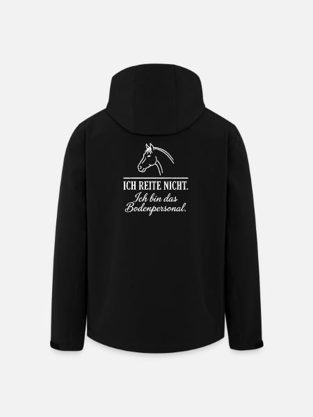 Ich reite nicht Bodenpersonal - Recycelte Männer Softshell-Jacke von Stanley/Stella - Schwarz