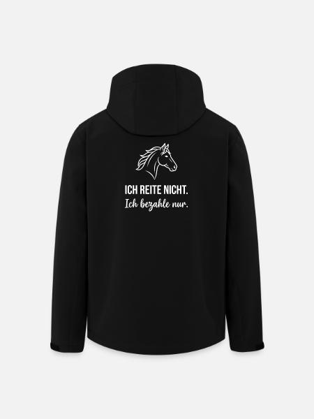Pferdekopf Humor Spruch - Recycelte Männer Softshell-Jacke von Stanley/Stella - Schwarz