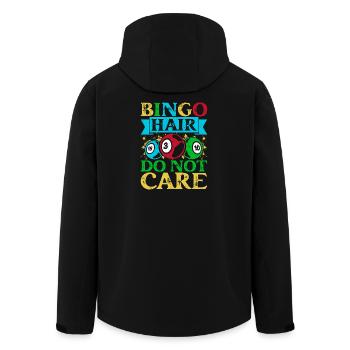 Bingo Bingo Bingo Hair S’en Fichent Bingo - Veste softshell homme en polyester recyclé Stanley/Stella - noir - Dos - AI Model Male 185 light (185cm)