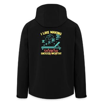 Anesthesiologist Snooze-Worthy Anesthesia - Recycelte Männer Softshell-Jacke von Stanley/Stella - Schwarz - Hinten - AI Model Male 185 light (185cm)