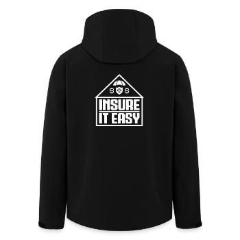 Insurance Agent Costume Insure It Easy Medicare - Men’s Recycled Softshell Jacket by Stanley/Stella - black - Back - AI Model Male 185 light (185cm)