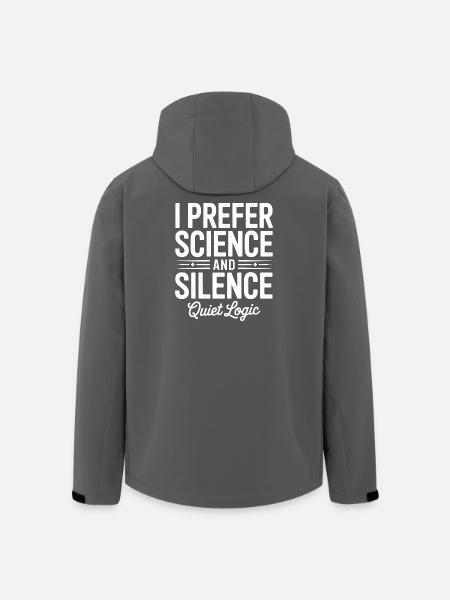 I Prefer Science and Silence - Men’s Recycled Softshell Jacket by Stanley/Stella - black