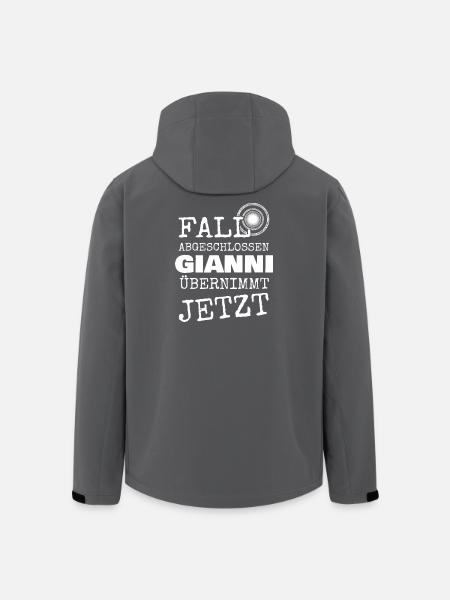 Geschenk für Gianni - Recycelte Männer Softshell-Jacke von Stanley/Stella - Schwarz