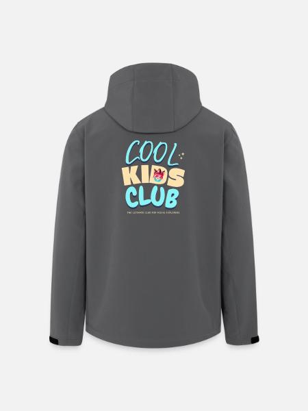 Cool Kids Club Cat Logo - Men’s Recycled Softshell Jacket by Stanley/Stella - black