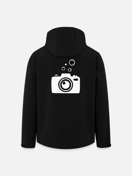 Underwater Camera Camera Diver Diving Gift - Men’s Recycled Softshell Jacket by Stanley/Stella - black