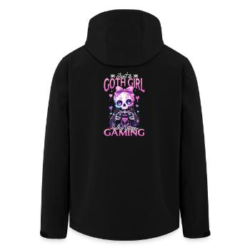 Pastel Goth Soft Goth Gaming Gamer - Men’s Recycled Softshell Jacket by Stanley/Stella - black - Back - AI Model Male 185 light (185cm)