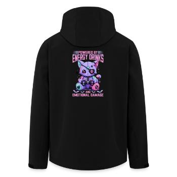 Pastel Goth Soft Goth Gaming Gamer - Men’s Recycled Softshell Jacket by Stanley/Stella - black - Back - AI Model Male 185 light (185cm)