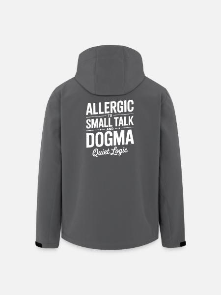 Allergic to Small Talk Dogma - Men’s Recycled Softshell Jacket by Stanley/Stella - black