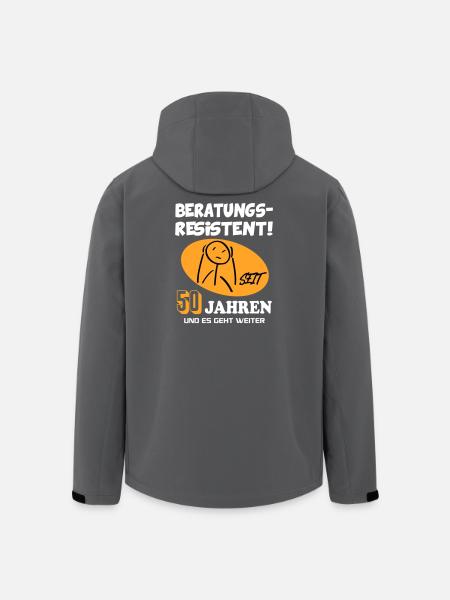 Comic Geburtstag 50 Jahre Happy Birthday - Recycelte Männer Softshell-Jacke von Stanley/Stella - Schwarz