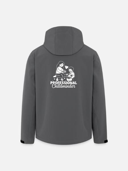 Gardienne professionnelle de garde d’enfants - Veste softshell homme en polyester recyclé Stanley/Stella - noir