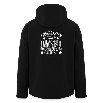 Preschool Teacher Tiny Humans Cutest Daycare - Men’s Recycled Softshell Jacket by Stanley/Stella - black - Back - AI Model Male 185 light (185cm)