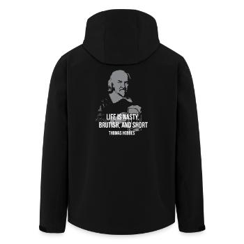Thomas Hobbes - Veste softshell homme en polyester recyclé Stanley/Stella - noir - Dos - AI Model Male 185 light (185cm)