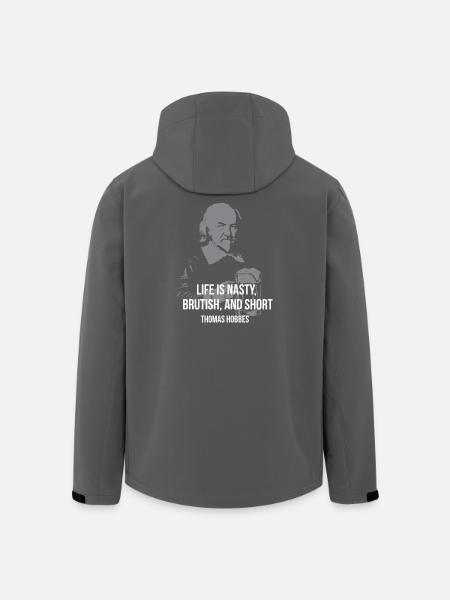 Thomas Hobbes - Veste softshell homme en polyester recyclé Stanley/Stella - noir
