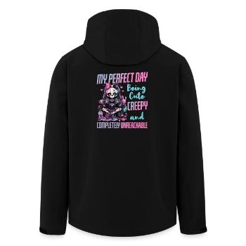 Pastel Goth Soft Goth Gaming Gamer - Men’s Recycled Softshell Jacket by Stanley/Stella - black - Back - AI Model Male 185 light (185cm)