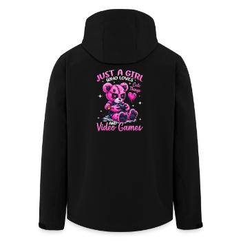 Pastel Goth Soft Goth Gaming Gamer - Men’s Recycled Softshell Jacket by Stanley/Stella - black - Back - AI Model Male 185 light (185cm)