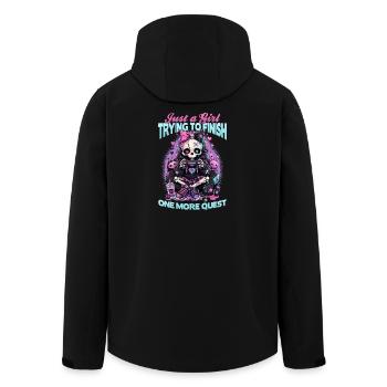 Pastel Goth Soft Goth Gaming Gamer - Men’s Recycled Softshell Jacket by Stanley/Stella - black - Back - AI Model Male 185 light (185cm)