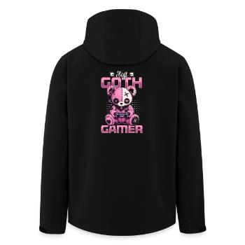 Pastel Goth Soft Goth Gaming Gamer - Men’s Recycled Softshell Jacket by Stanley/Stella - black - Back - AI Model Male 185 light (185cm)