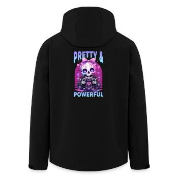 Pastel Goth Soft Goth Gaming Gamer - Men’s Recycled Softshell Jacket by Stanley/Stella - black - Back - AI Model Male 185 light (185cm)