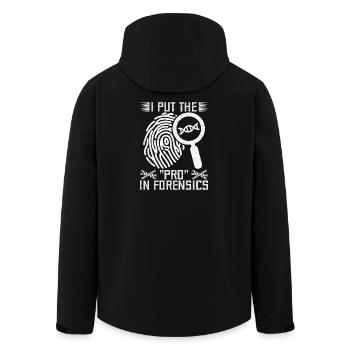 Analyste médico-légal a mis le pro dans l’équipe Criminal Lab - Veste softshell homme en polyester recyclé Stanley/Stella - noir - Dos - AI Model Male 185 light (185cm)