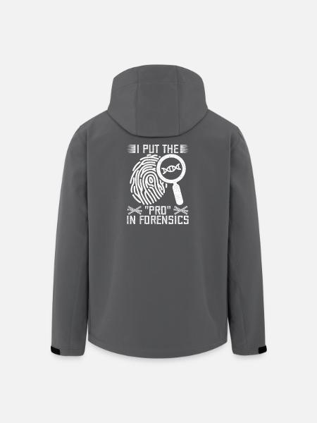Analyste médico-légal a mis le pro dans l’équipe Criminal Lab - Veste softshell homme en polyester recyclé Stanley/Stella - noir