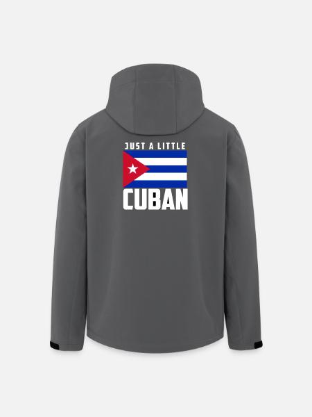 Gewoon een beetje Cubaanse Cubaanse vlag Cubaanse trots - Heren softshell jas van gerecycled polyester Stanley/Stella - zwart