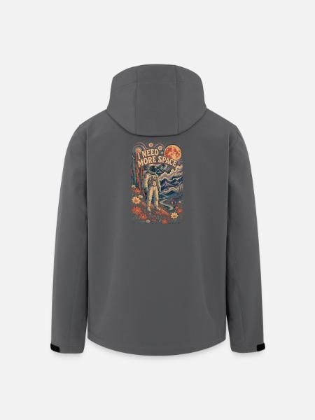 J’ai besoin de plus d’espace - Veste softshell homme en polyester recyclé Stanley/Stella - noir