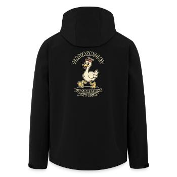 Ce n’est pas diagnostiqué, mais quelque chose ne va pas - Veste softshell homme en polyester recyclé Stanley/Stella - noir - Dos - AI Model Male 185 light (185cm)