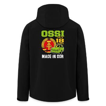 Geburtstag DDR Ossi Ost Produkt 18 Jahre - Recycelte Männer Softshell-Jacke von Stanley/Stella - Schwarz - Hinten - AI Model Male 185 light (185cm)