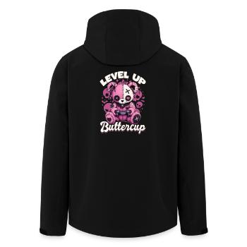 Pastel Goth Soft Goth Gaming Gamer - Men’s Recycled Softshell Jacket by Stanley/Stella - black - Back - AI Model Male 185 light (185cm)