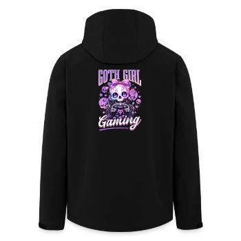 Pastel Goth Soft Goth Gaming Gamer - Men’s Recycled Softshell Jacket by Stanley/Stella - black - Back - AI Model Male 185 light (185cm)