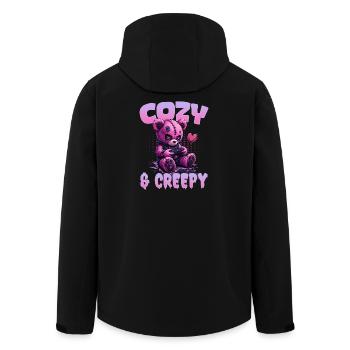 Pastel Goth Soft Goth Gaming Gamer - Men’s Recycled Softshell Jacket by Stanley/Stella - black - Back - AI Model Male 185 light (185cm)