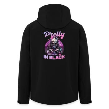 Pastel Goth Soft Goth Gaming Gamer - Men’s Recycled Softshell Jacket by Stanley/Stella - black - Back - AI Model Male 185 light (185cm)