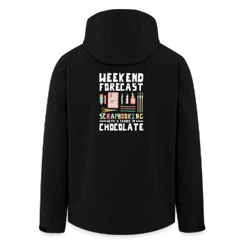 Week-end de scrapbooking - Veste softshell homme en polyester recyclé Stanley/Stella - noir - Dos - AI Model Male 185 light (185cm)